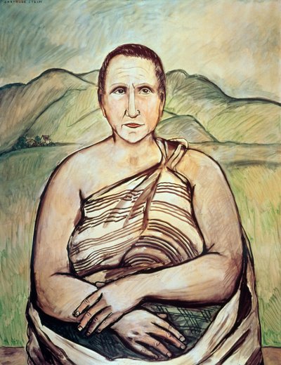 Gertrude Stein (1874-1946) (öljy kankaalle) tekijältä Francis Picabia