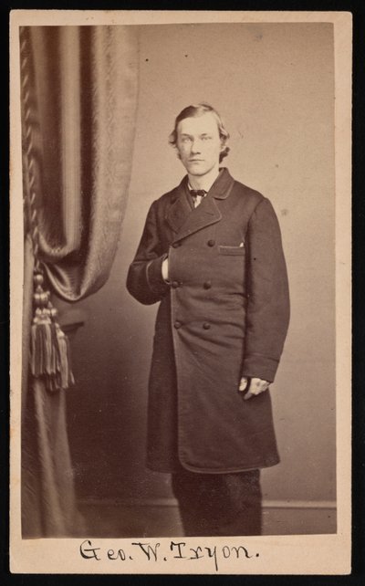 George Washington Tryonin muotokuva 1838-1888, noin 1860-luku. tekijältä Francis S Keeler