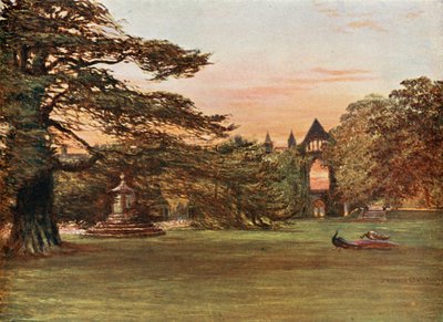 Newstead Abbeyn puutarha tekijältä Francis S. Walker