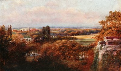 Thames ja Eton terassilta, Windsorin linna tekijältä Francis S. Walker