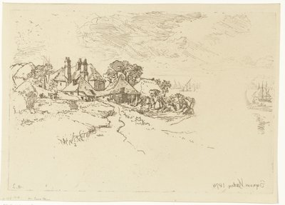 Maatila Essexissä Essexin maatila tekijältä Francis Seymour Haden (Sir) (signed by artist)
