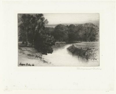 Auringonlasku Irlannissa Auringonlasku Irlannissa tekijältä Francis Seymour Haden (Sir) (signed by artist)