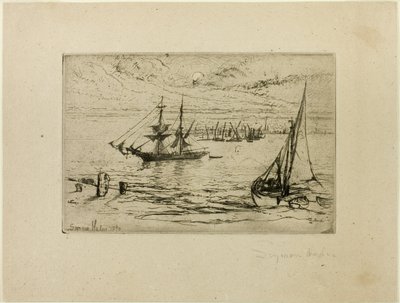 Prikaati ankkurissa tekijältä Francis Seymour Haden