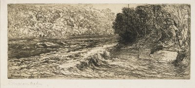 Todennäköinen paikka lohelle, 1889 tekijältä Francis Seymour Haden