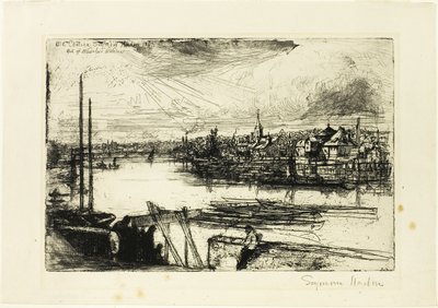 Battersea Reach tekijältä Francis Seymour Haden