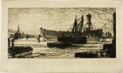 Agamemnonin hajoaminen, nro 1 tekijältä Francis Seymour Haden