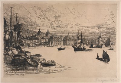 Greenwich. tekijältä Francis Seymour Haden