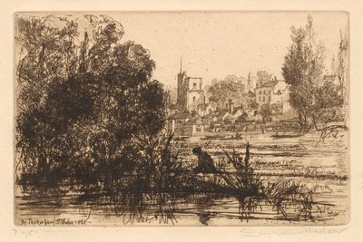 Hamertons Portfolio III: Twickenham Church, 1865-72, julkaistu 1872. tekijältä Francis Seymour Haden