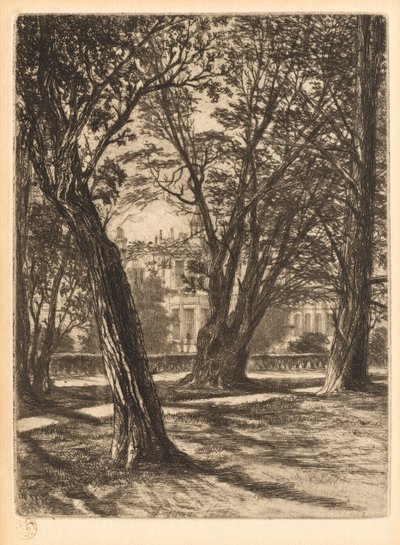 Kensington Gardens, No. 1 Small Plate, 1859. tekijältä Francis Seymour Haden