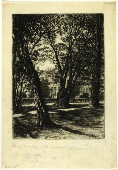 Kensington Gardens, No. I (pieni levy) tekijältä Francis Seymour Haden