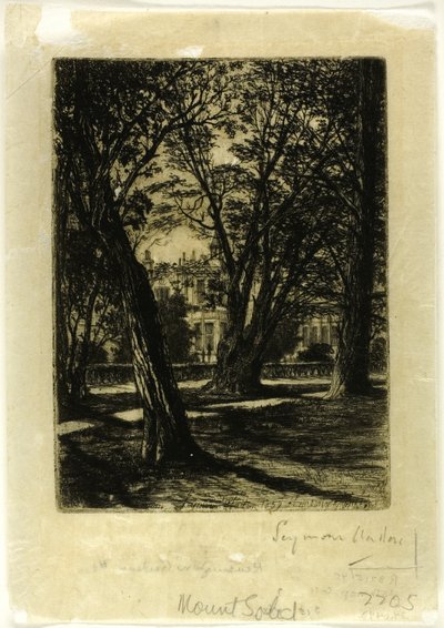 Kensington Gardens, No. I (pieni levy) tekijältä Francis Seymour Haden