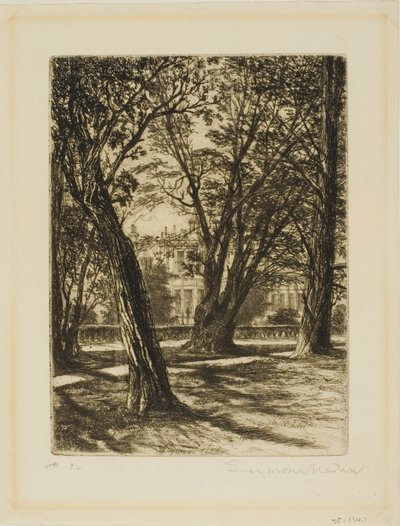 Kensington Gardens, No. I (pieni levy) tekijältä Francis Seymour Haden