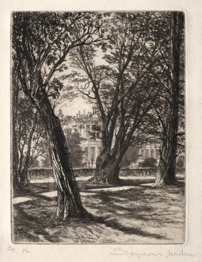 Kensington Gardens The Small Plate, 1859. tekijältä Francis Seymour Haden