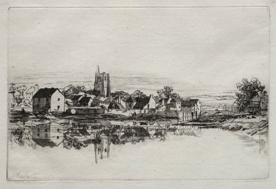 Kidwelly Town, 1859. tekijältä Francis Seymour Haden