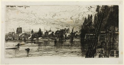 Vanha Chelsean kirkko tekijältä Francis Seymour Haden