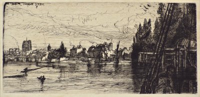 Vanha Chelsean kirkko tekijältä Francis Seymour Haden