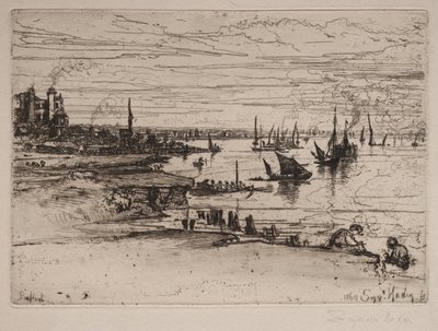 The Inn, Purfleet, 1869. tekijältä Francis Seymour Haden