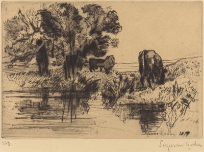 Kolme lehmää tekijältä Francis Seymour Haden