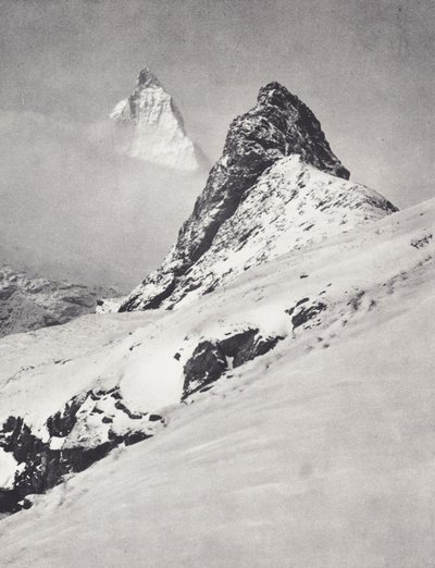 Penniinien Alpit: Matternhorn ja Riffelhorn (m/v kuva) tekijältä Francis Sydney Smythe