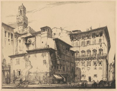 Municipio, Firenze tekijältä Francis Sydney Unwin