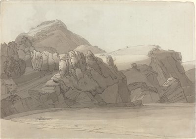Rocky Shore Coombmartinissa, Devonissa (Combe Martin Bay) tekijältä Francis Towne