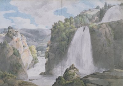 Kaskadit Tivolissa, 1781 tekijältä Francis Towne