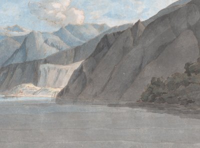 Näkymä Como-järvelle Monte Leonin kanssa, 27. elokuuta 1781. tekijältä Francis Towne