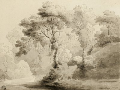 Metsäinen maisema, 1774 tekijältä Francis Towne
