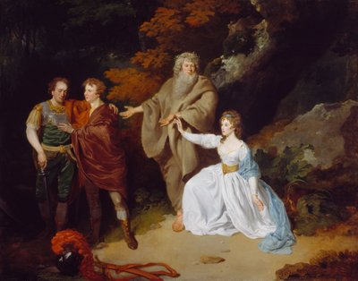 Kohtaus Shakespearen Myrskystä, 1787 tekijältä Francis Wheatley