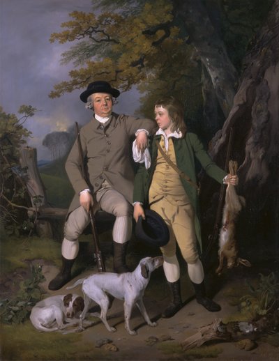 Urheilijan muotokuva poikansa kanssa, 1779. tekijältä Francis Wheatley