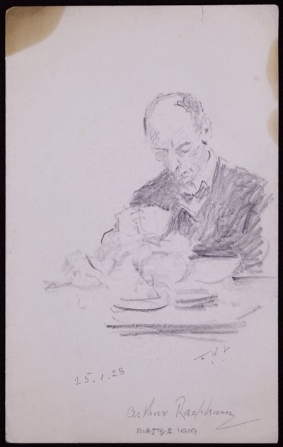 Arthur Rackhamin muotokuva tekijältä Francis Wilfred Lawson