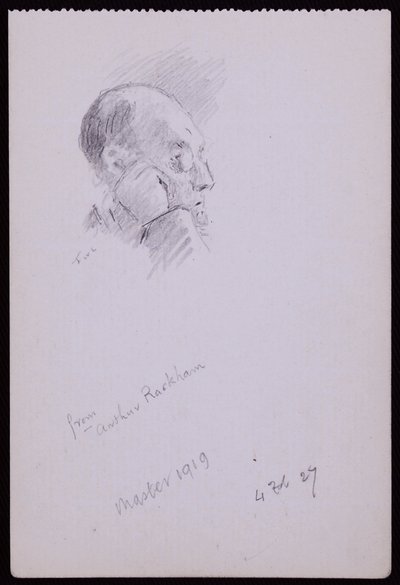 Arthur Rackhamin muotokuva tekijältä Francis Wilfred Lawson