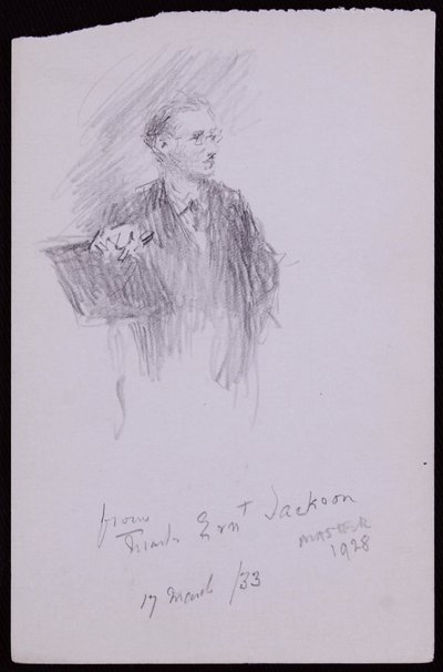 Ernest Jacksonin muotokuva tekijältä Francis Wilfred Lawson