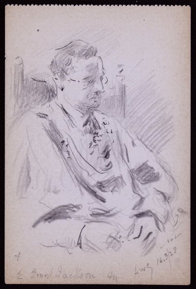 Ernest Jacksonin muotokuva tekijältä Francis Wilfred Lawson