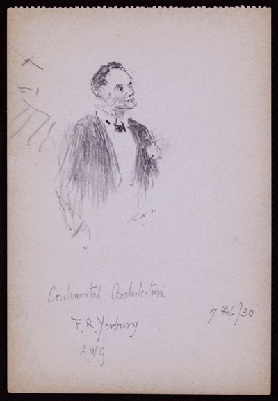 FR Yerburyn muotokuva tekijältä Francis Wilfred Lawson