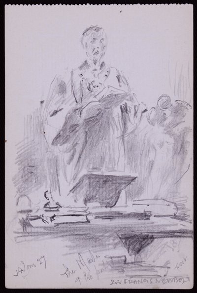 Francis Newboltin muotokuva tekijältä Francis Wilfred Lawson