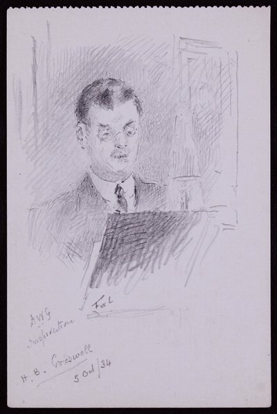 HB Cresswellin muotokuva tekijältä Francis Wilfred Lawson