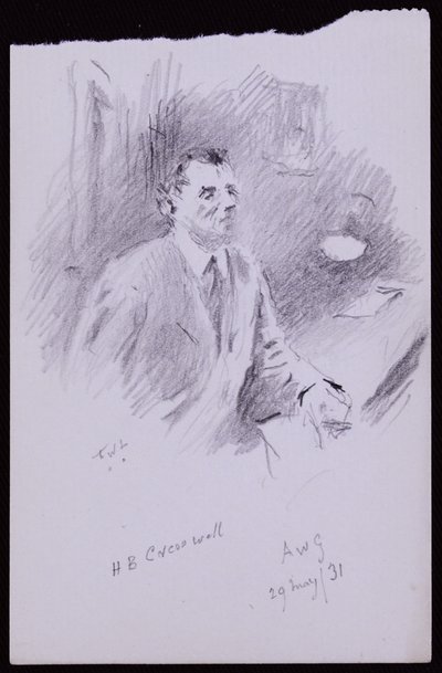 HB Cresswellin muotokuva tekijältä Francis Wilfred Lawson