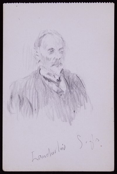 HV Lanchesterin muotokuva tekijältä Francis Wilfred Lawson