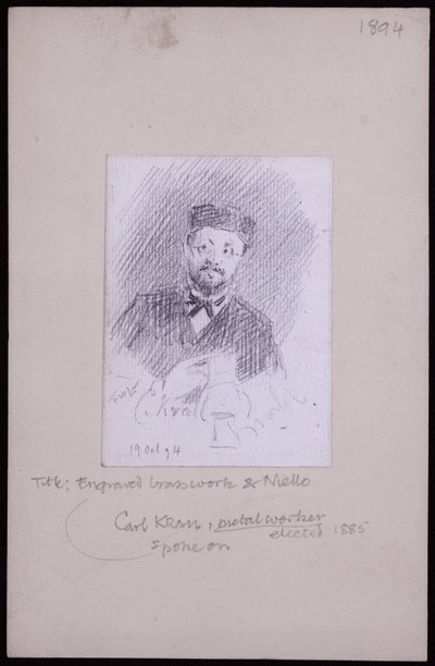 Karl Krallin muotokuva tekijältä Francis Wilfred Lawson