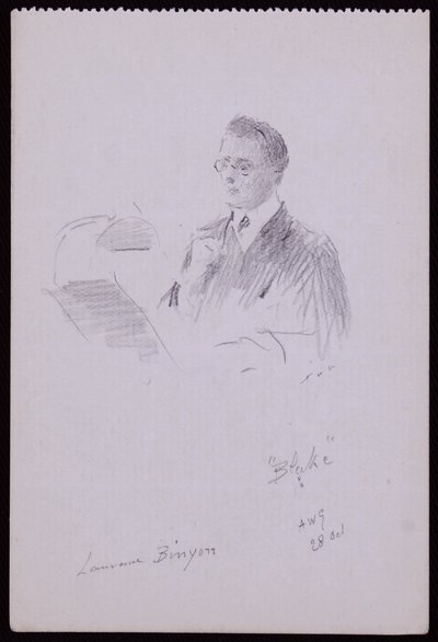 Laurence Binyonin muotokuva tekijältä Francis Wilfred Lawson