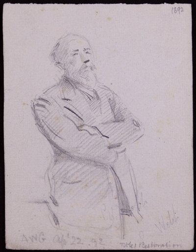 Muotokuva Philip (?) Webb tekijältä Francis Wilfred Lawson