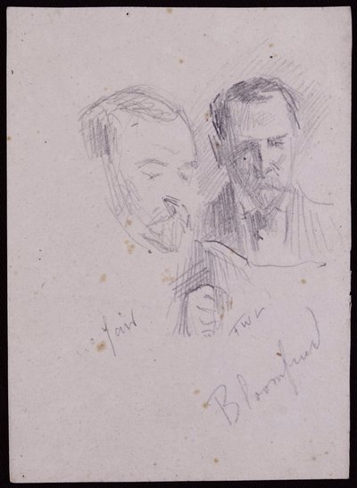 Reginald Blomfieldin muotokuva, n. 1894 (kynä paperille) tekijältä Francis Wilfred Lawson