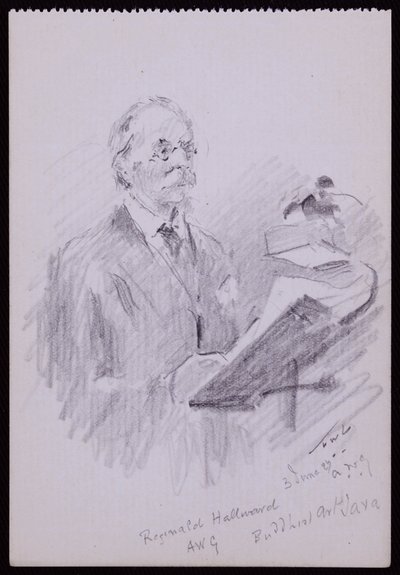 Reginald Hallwardin muotokuva tekijältä Francis Wilfred Lawson