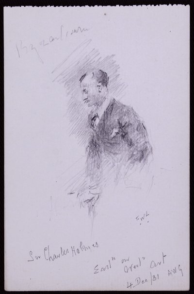 Sir Charles Holmesin muotokuva tekijältä Francis Wilfred Lawson