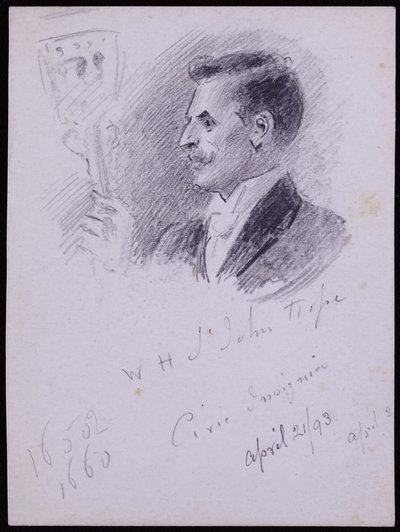 WH St John Hopen muotokuva tekijältä Francis Wilfred Lawson