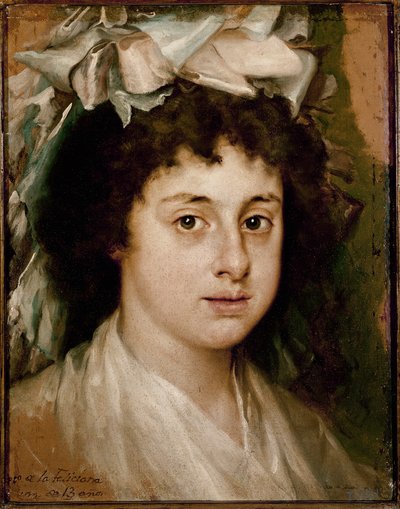 Felicianan muotokuva 13-vuotiaana (öljy kankaalle, n. 1787) tekijältä Francisco Bayeu y Subias