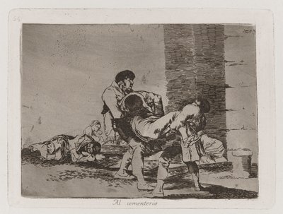 Hautausmaalle, The Disasters of War -levy 56 tekijältä Francisco de Goya