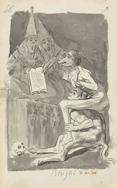 Brujas à volar (Noidat valmistautuvat lentämään) [jae] tekijältä Francisco de Goya