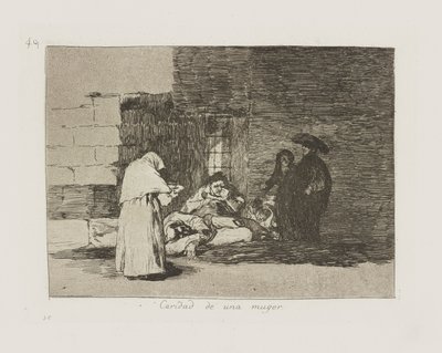 Naisen hyväntekeväisyys. (Nainen tekijältä Francisco de Goya